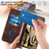 iPhone 14 Pro Max YX0060 Elephant Head Embossed Phone Leather Case with Lanyard - Coffee