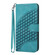 iPhone 14 Pro Max YX0060 Elephant Head Embossed Phone Leather Case with Lanyard - Light Blue