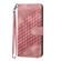 iPhone 14 Pro Max YX0060 Elephant Head Embossed Phone Leather Case with Lanyard - Pink