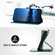 iPhone 14 Pro Max YX0070 Carbon Fiber Buckle Leather Phone Case with Lanyard - Dark Green
