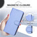 iPhone 14 Pro Max YX0070 Carbon Fiber Buckle Leather Phone Case with Lanyard - Light Purple
