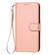 iPhone 14 Pro Max YX0070 Carbon Fiber Buckle Leather Phone Case with Lanyard - Pink