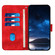 iPhone 14 Pro Max YX0080 Grid Butterfly Embossed Pattern Flip Leather Phone Case with Lanyard - Red