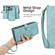 iPhone 14 Pro Max Zipper Wallet Magnetic Detachable Leather Phone Case - Blue
