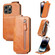 iPhone 14 Pro Max Zipper Wallet Vertical Flip Leather Phone Case - Brown