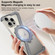 iPhone 14 Pro Max Z-shaped Frameless Metal 360 Holder MagSafe Phone Case - Space Grey