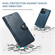 Suteni Calf Texture Buckle Wallet Leather Phone Case iPhone 14 Pro Max - Blue
