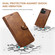 Suteni Calf Texture Buckle Wallet Leather Phone Case iPhone 14 Pro Max - Brown