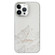 iPhone 14 Pro 2 in 1 Aurora Electroplating Frame Phone Case - Snowy Mountains White