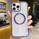iPhone 14 Pro 3 in 1 Airbag CD Texture MagSafe Phone Case - Purple