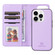 iPhone 14 Pro BETOPNICE BN-005 2 in 1 Detachable Imitate Genuine Leather Phone Case - Light Purple