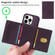 iPhone 14 Pro BETOPNICE Horizontal Flip Detachable MagSafe Wallet Phone Case - Purple