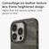 iPhone 14 Pro Camouflage Ice Feel Texture MagSafe PU Hybrid PC Phone Case - Red