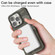 iPhone 14 Pro Camouflage Ice Feel Texture MagSafe PU Hybrid PC Phone Case - Red