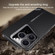 iPhone 14 Pro Carbon Fiber Texture PC Phone Case - Black