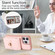 iPhone 14 Pro Card Slot Leather Phone Case - Pink