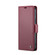iPhone 14 Pro CaseMe 023 Butterfly Buckle Litchi Texture RFID Anti-theft Leather Phone Case - Wine Red