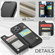 iPhone 14 Pro CaseMe C22 Card Slots Holder RFID Anti-theft Phone Case - Black