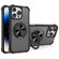iPhone 14 Pro CD Texture 360 Degree Rotating Holder MagSafe Phone Case - Black