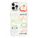 iPhone 14 Pro Clear Illustration Graffiti Pattern TPU + PC Phone Case - 3D Apple Graffiti