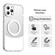iPhone 14 Pro Color Blocking Series MagSafe Magnetic PC Hybrid TPU Phone Case - White