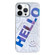iPhone 14 Pro Colorful Pattern TPU + PC Phone Case - HELLO