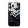 iPhone 14 Pro Cooling Flash Feather TPU + PC Phone Case - Wave Ink