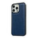 iPhone 14 Pro Cowhide Texture Back Cover Phone Case - Royal Blue