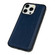 iPhone 14 Pro Cowhide Texture Back Cover Phone Case - Royal Blue