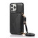 iPhone 14 Pro Cross-body Card Bag Phone Case - Black