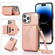 iPhone 14 Pro Cross-body Card Bag Phone Case - Rose Gold