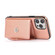 iPhone 14 Pro Cross-body Card Bag Phone Case - Rose Gold