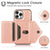 iPhone 14 Pro Cross-body Card Bag Phone Case - Rose Gold