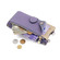 iPhone 14 Pro Crossbody Chain Fishtail Litchi Leather Phone Case - Purple