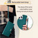 iPhone 14 Pro Crossbody Chain Leather Phone Case - Green