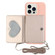 iPhone 14 Pro Crossbody Lanyard Wallet Card Bag Phone Case - Pink