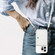 iPhone 14 Pro Crossbody Lanyard Wallet Card Bag Phone Case - White