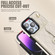 iPhone 14 Pro Crossbody Rhombic Horizontal Wallet Leather Phone Case - White