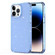 iPhone 14 Pro Crystal Clear Glitter Airbag Phone Case - Transparent Sierra Blue