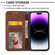 iPhone 14 Pro Cubic Grid Calf Texture Magnetic Closure Leather Phone Case - Brown