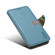 iPhone 14 Pro Denior Cowhide Texture Wallet Style Leather Phone Case - Blue