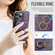 iPhone 14 Pro DG.MING K1 MagSafe Detachable Wallet RFID Back Cover Phone Case - Purple