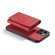 iPhone 14 Pro DG.MING M1 Series 3-Fold Multi Card Wallet Leather Case - Red