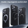 iPhone 14 Pro Double Ring MagSafe Holder Carbon Fiber Phone Case - Silver