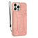 iPhone 14 Pro Dream Magnetic Back Cover Card Wallet Phone Case - Pink