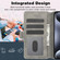 iPhone 14 Pro Dreamy Butterfly Love Flower Embossed Leather Phone Case - Grey