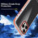iPhone 14 Pro Dual-Color Carbon Fiber Acrylic Hybrid TPU Phone Case - Black