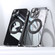 iPhone 14 Pro Electroplated 360 Degree Bracket MagSafe Magnetic Phone Case - Transparent Black
