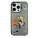 iPhone 14 Pro Electroplated Lens Illustration Phone Case - Grey