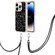 iPhone 14 Pro Electroplating Dual-side IMD Phone Case with Lanyard - Equation